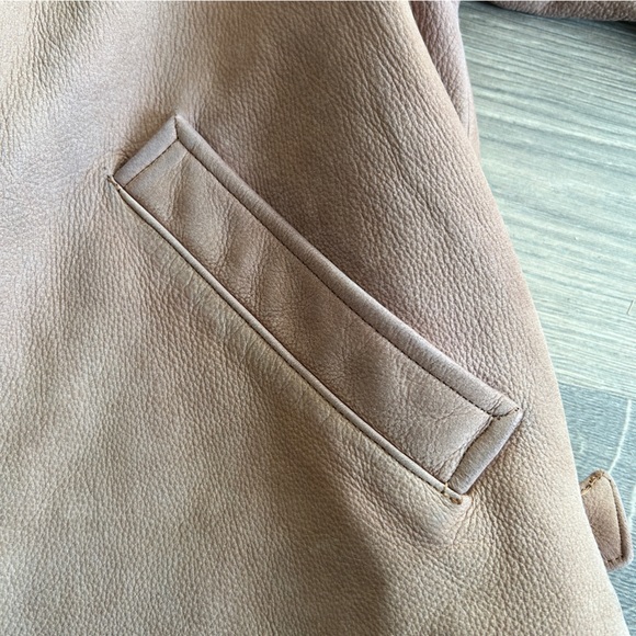 Leather barn jacket - Picture 3 of 7